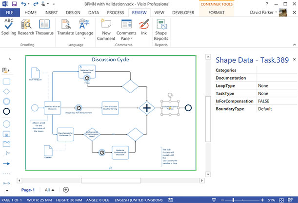 visio folder structure diagram